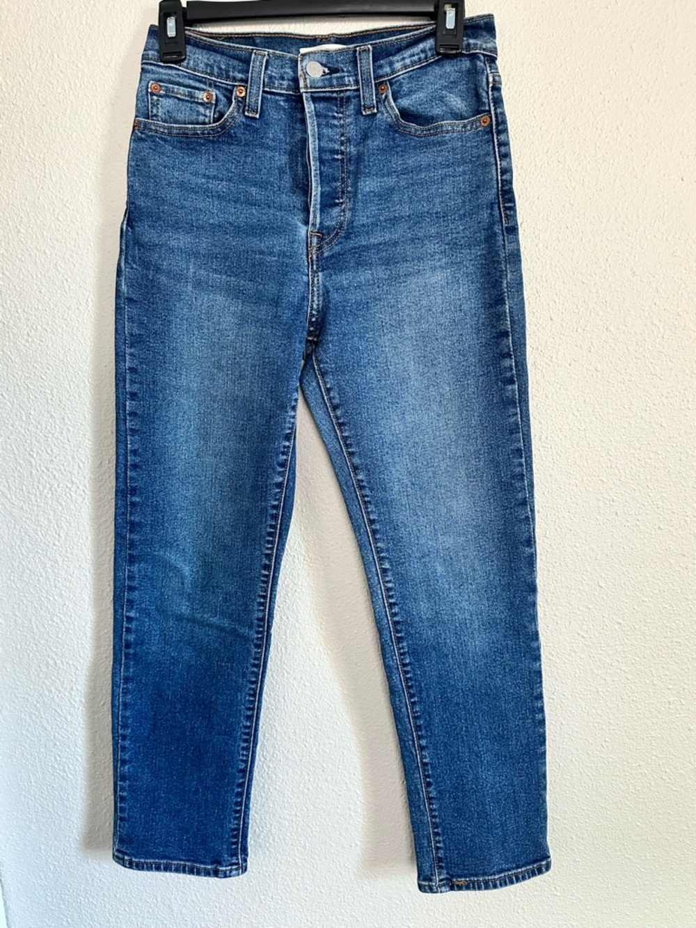 Levi’s Wedgie Straight Jeans Medium Blue Wash